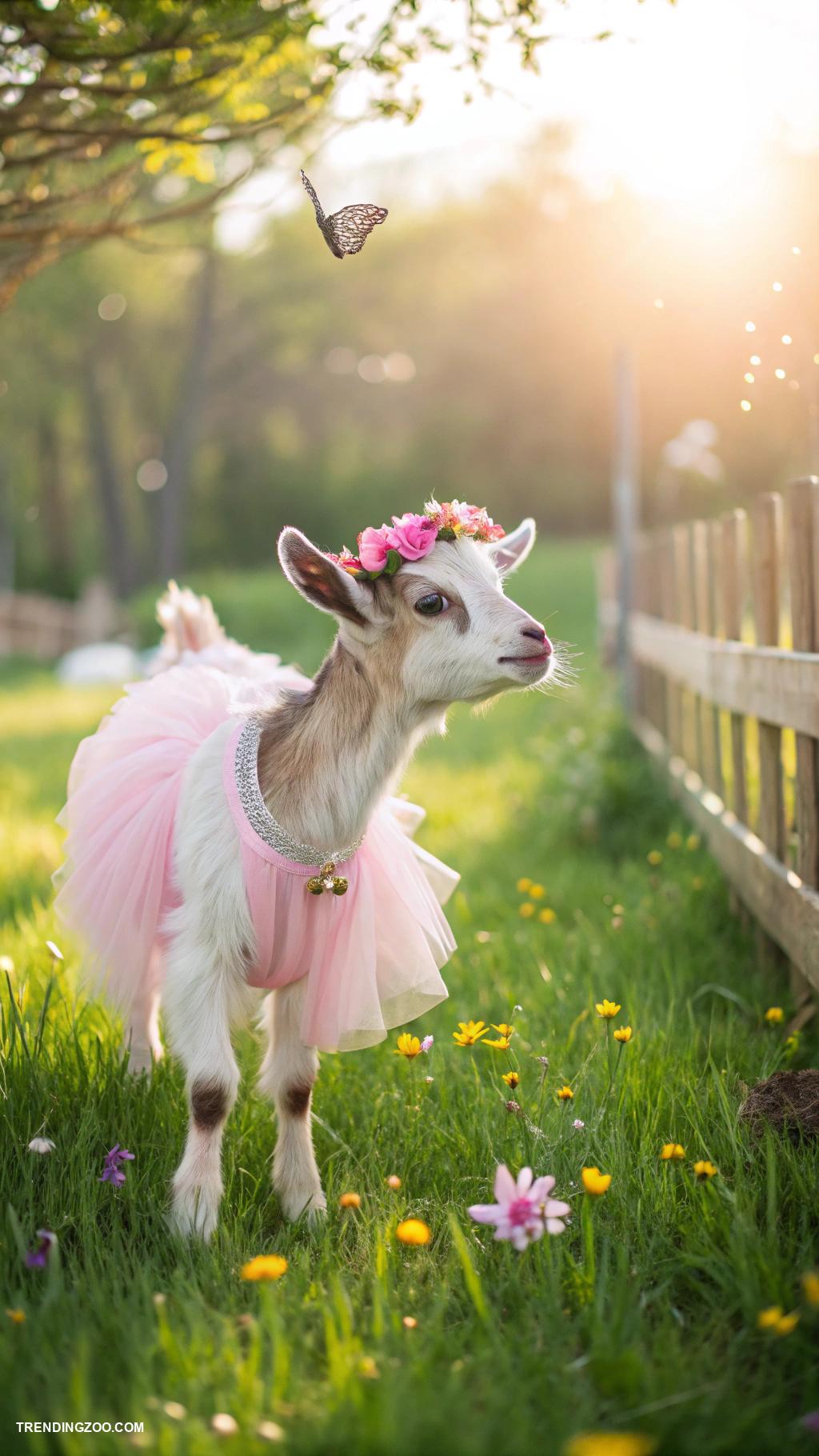 Cute baby goats Mini goat costumes for adorable dress up