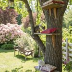cat friendly garden ideas Cat friendly climbing shelves on trees