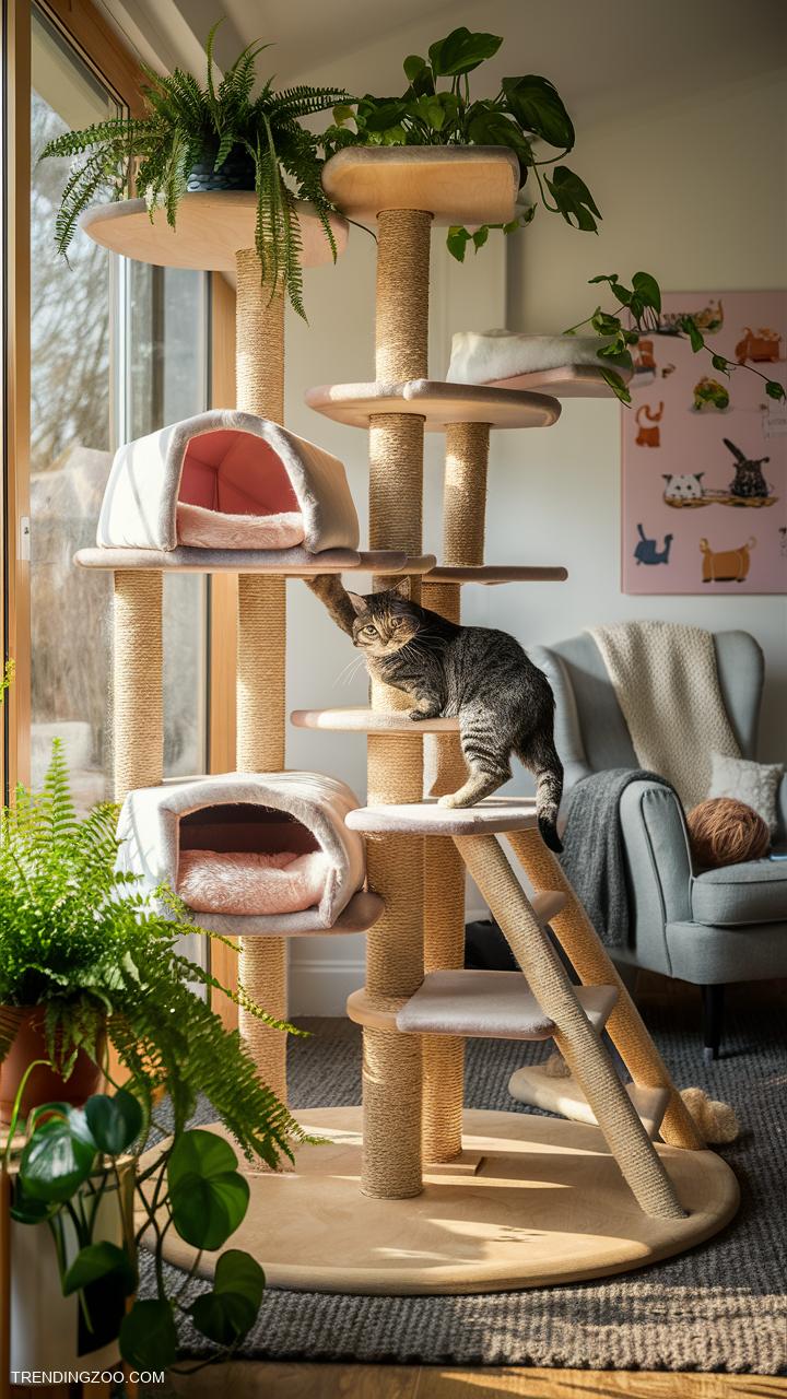 cat room ideas Indoor cat jungle gym with climbing trees