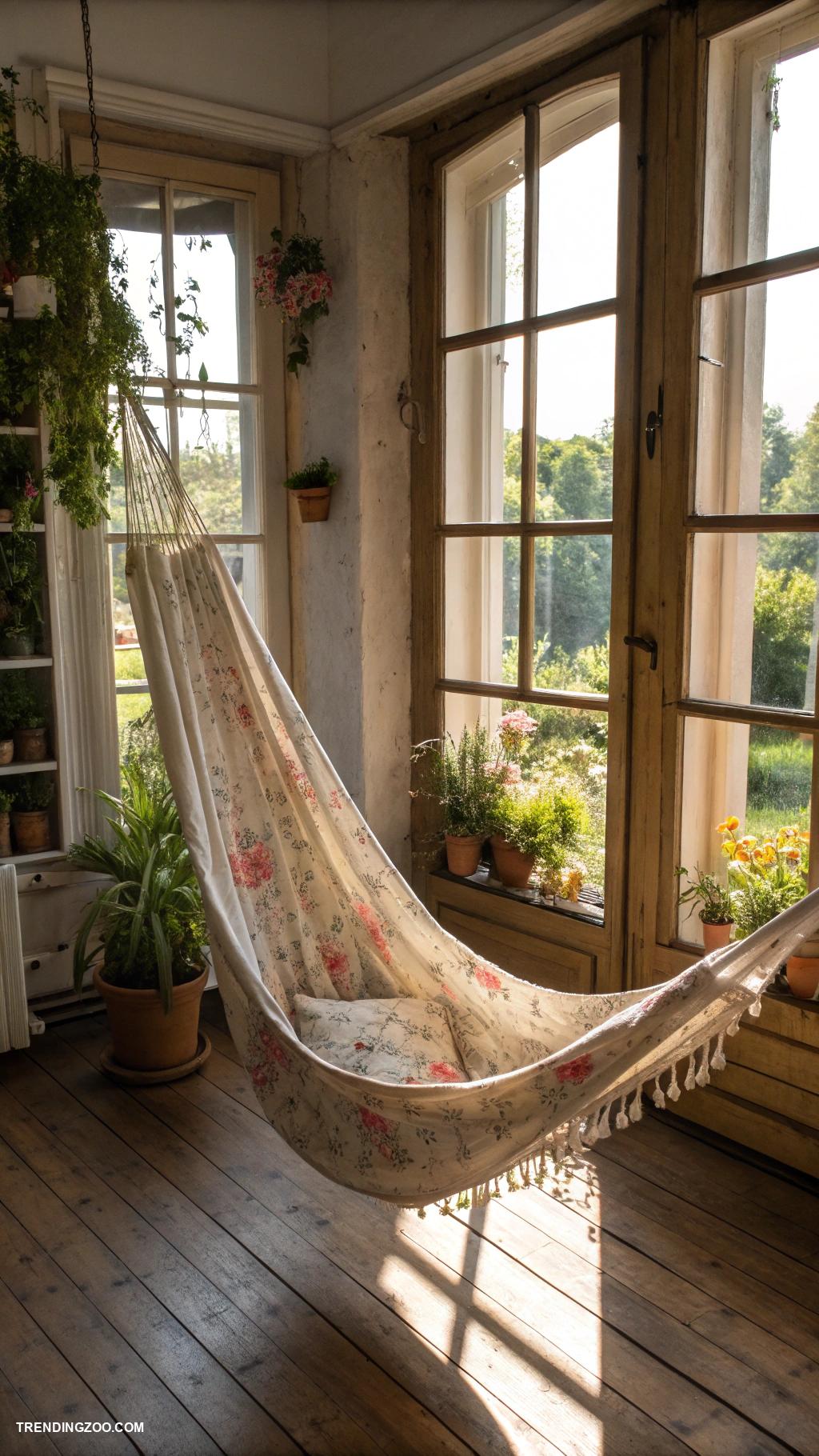 cat window perch ideas Hanging hammock between window frames
