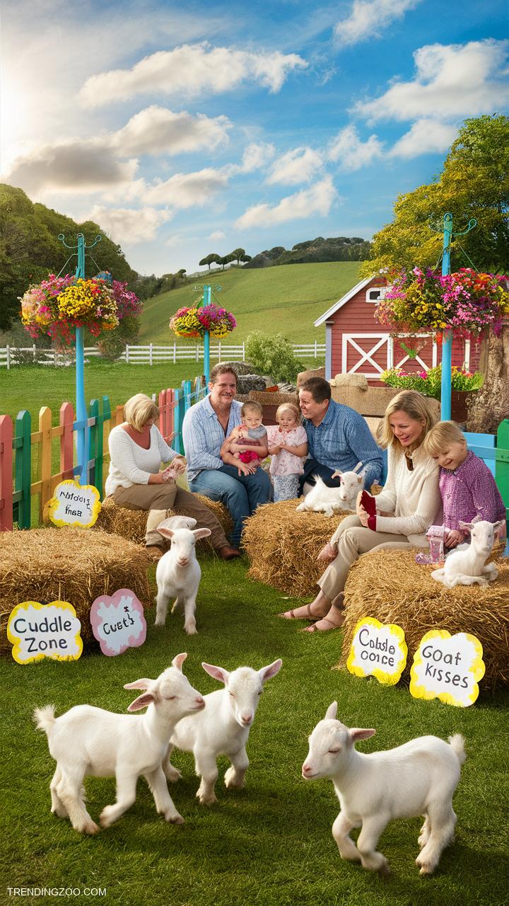 cute baby goats Goat themed petting zoo for events