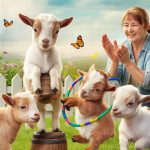 cute baby goats Teach goats tricks for entertainment value
