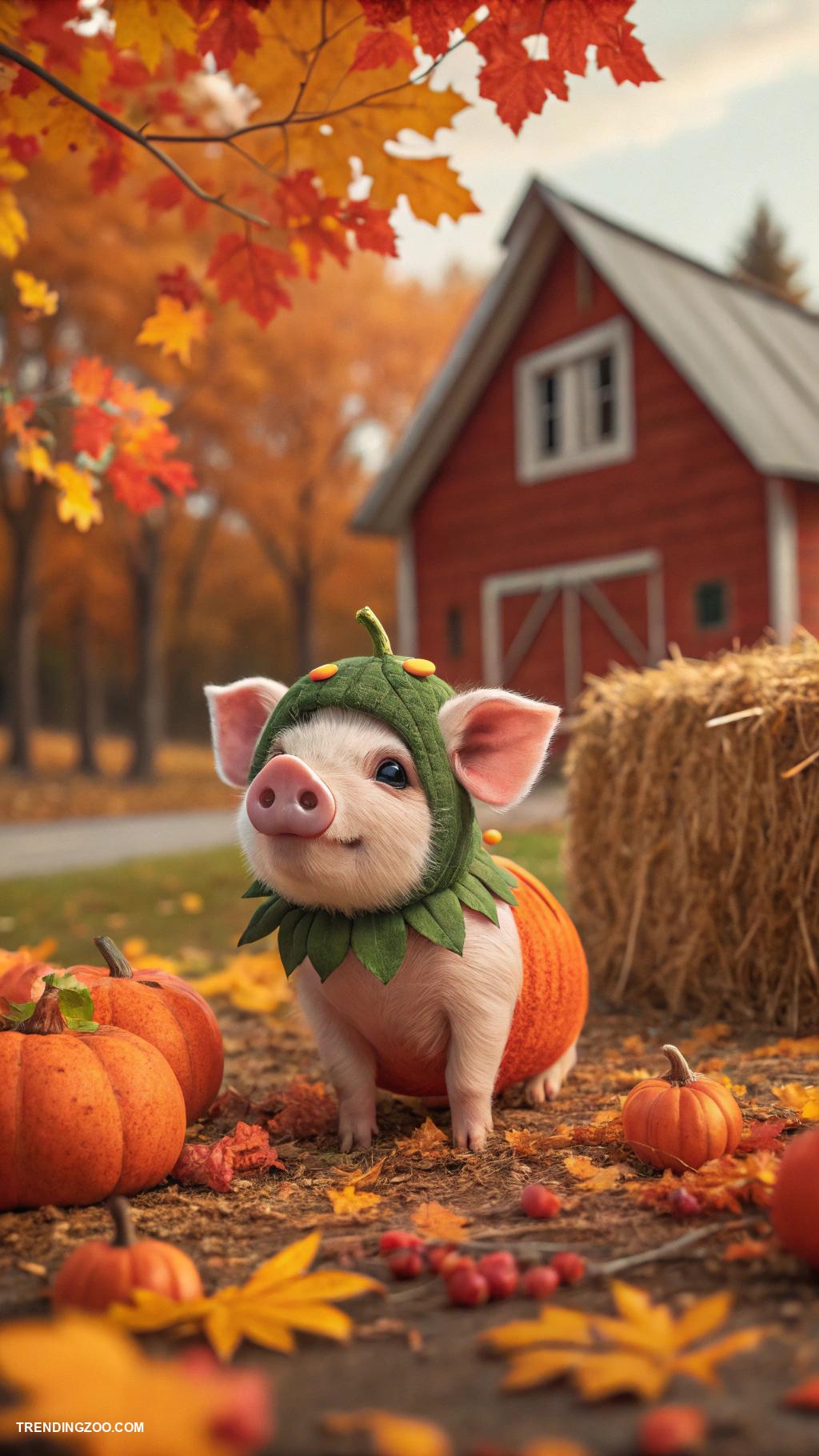 cute baby pigs Piglets in adorable Halloween outfits