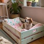 diy dog beds Recycled wooden pallet dog bed