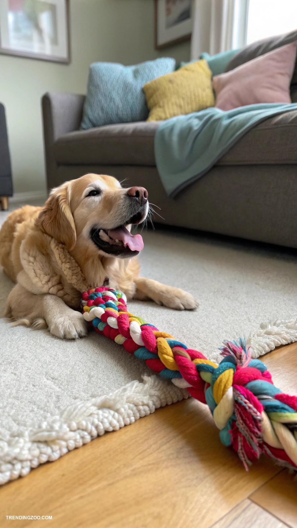 diy dog toys Old t shirt braided tug toy