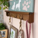 diy pet accessories Hand crafted leash holders with hooks