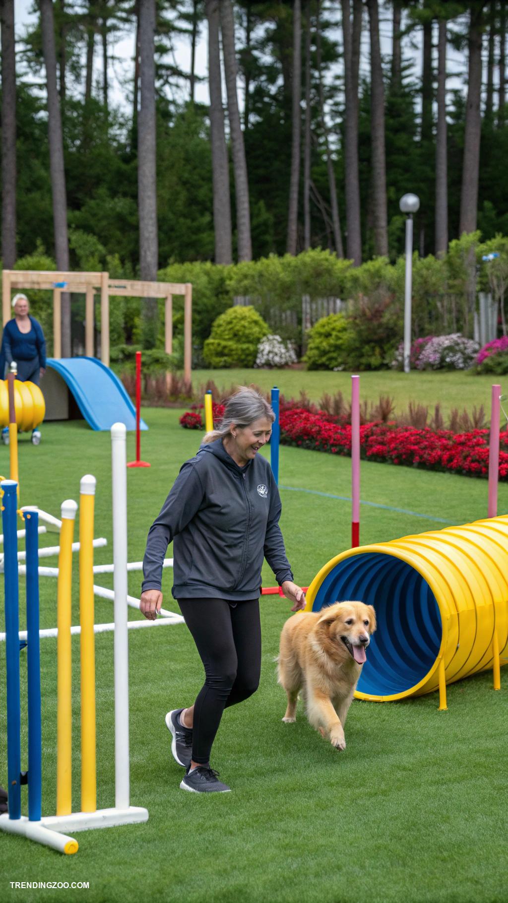 dog boarding facility ideas Outdoor agility courses with professional trainers