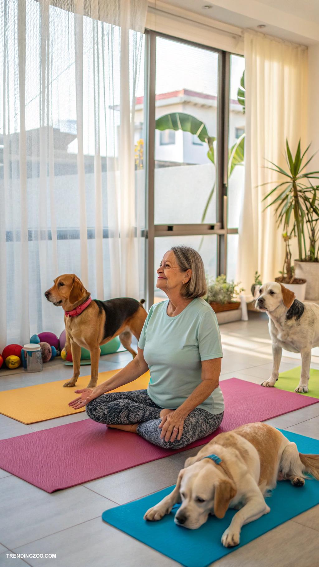 dog boarding facility ideas Pet yoga sessions for relaxation and bonding