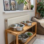 dog feeding station ideas Adjustable height feeder for growing puppies