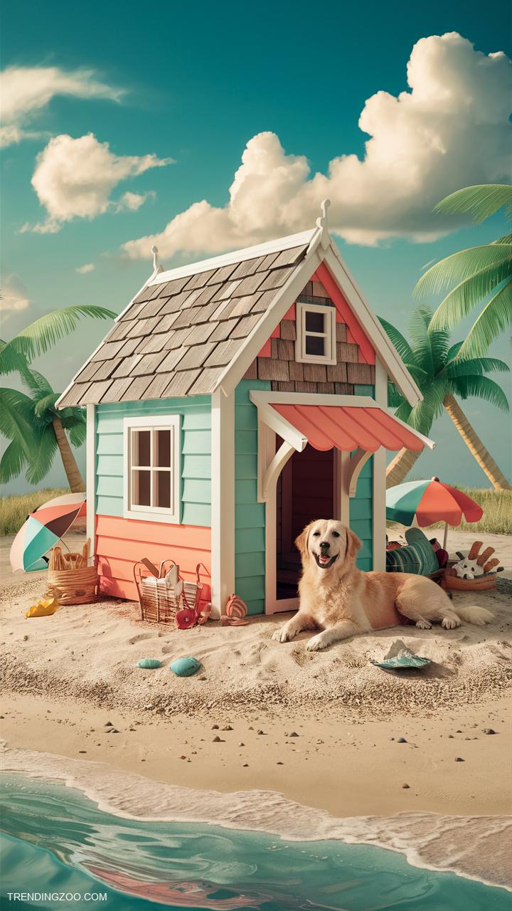dog house ideas Beach hut inspired house for seaside vibes