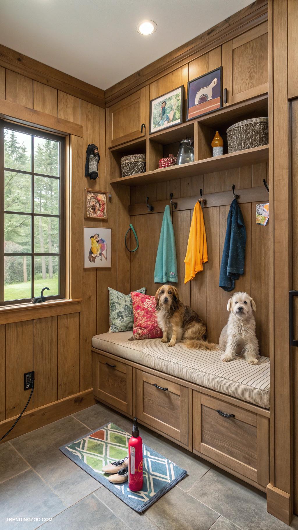 dog mud room ideas Load up station for muddy paws