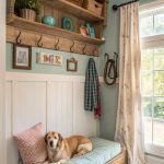 dog mud room ideas Wall mounted dog bed for space saving