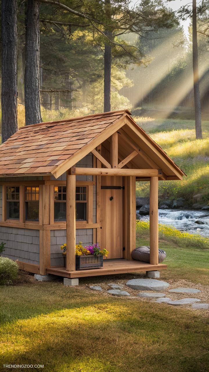 pallet dog house ideas Rustic cabin style for cozy retreats