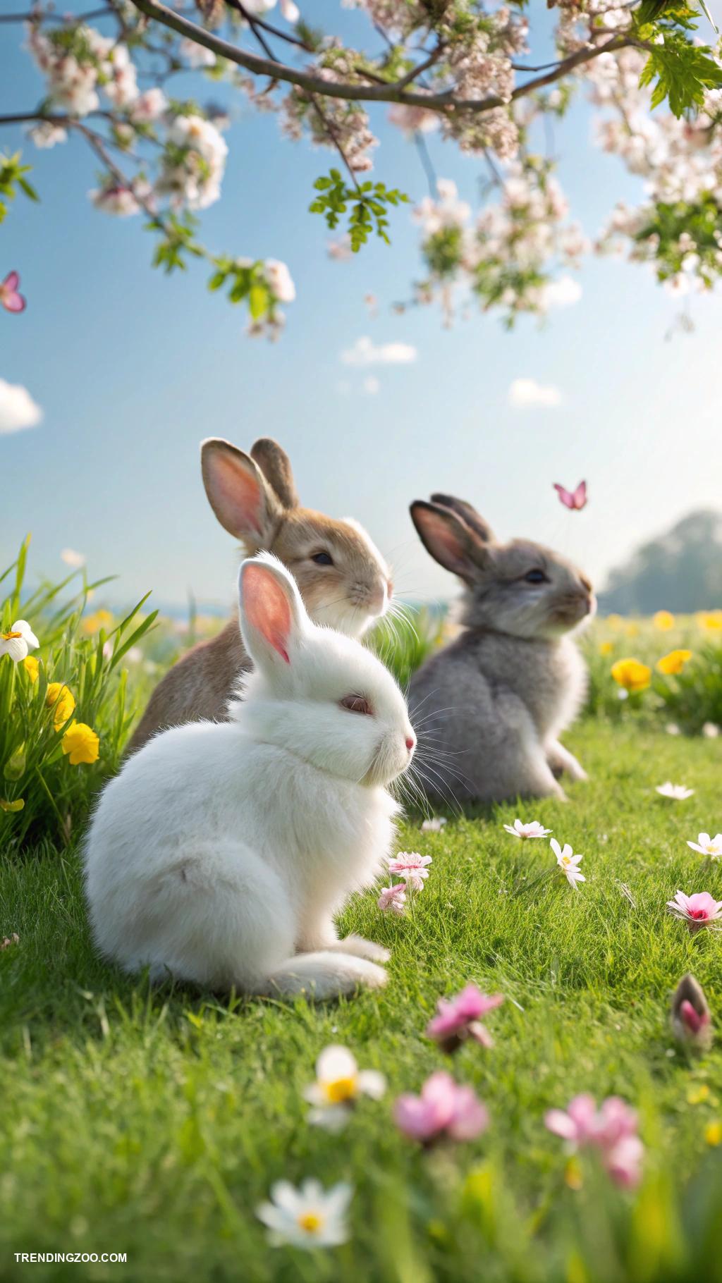 animals doing yoga Bunnies doing gentle lotus poses on grass