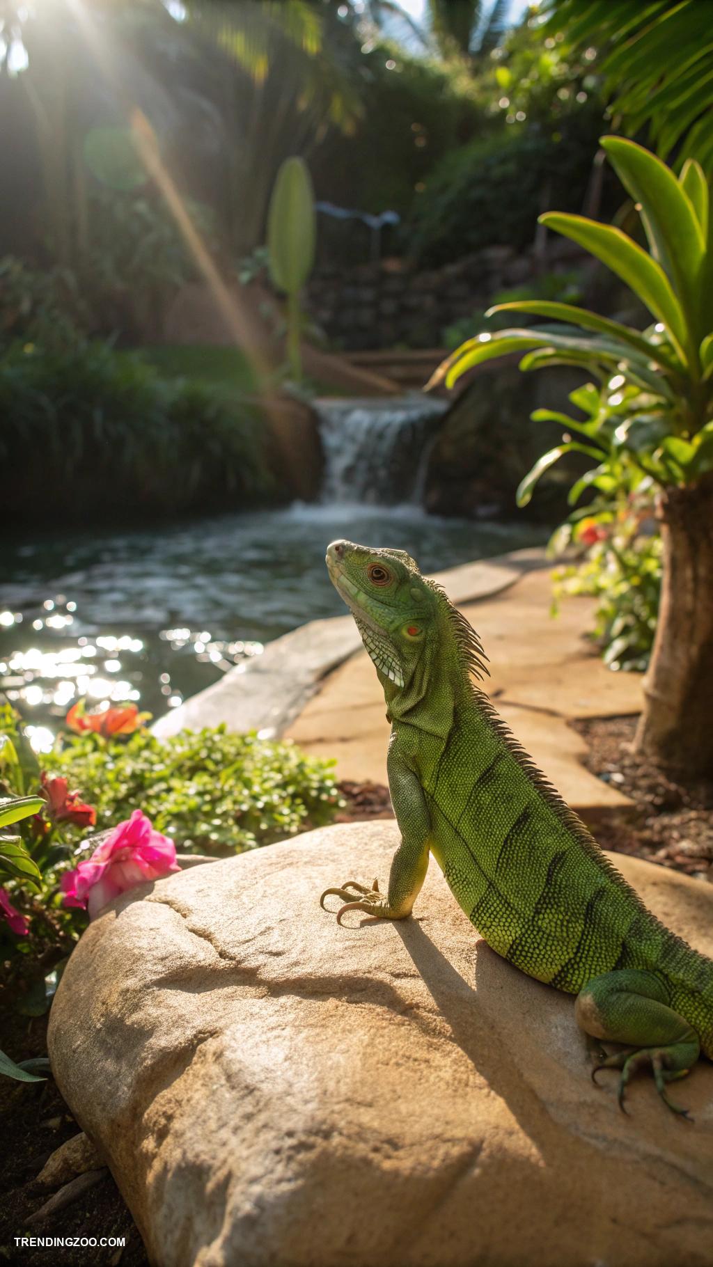 animals doing yoga Lizards lounging in sun salutation positions