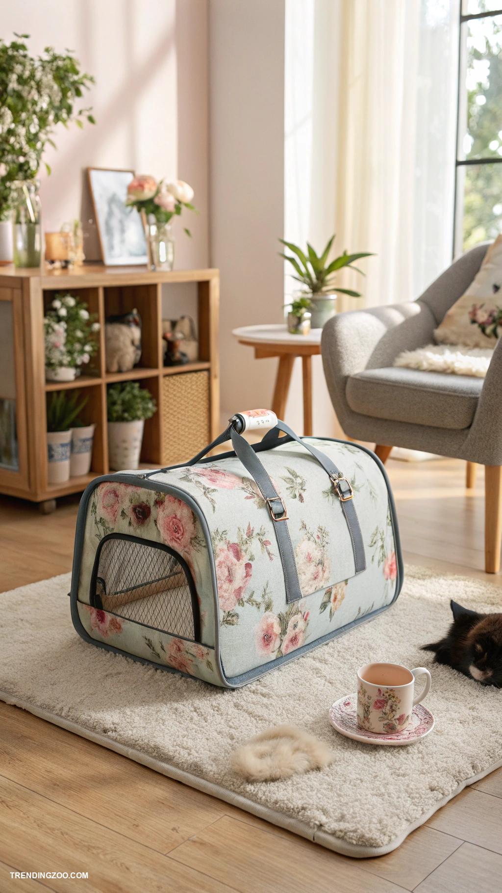 cat crafts Portable Cat Carrier with Soft Cushion