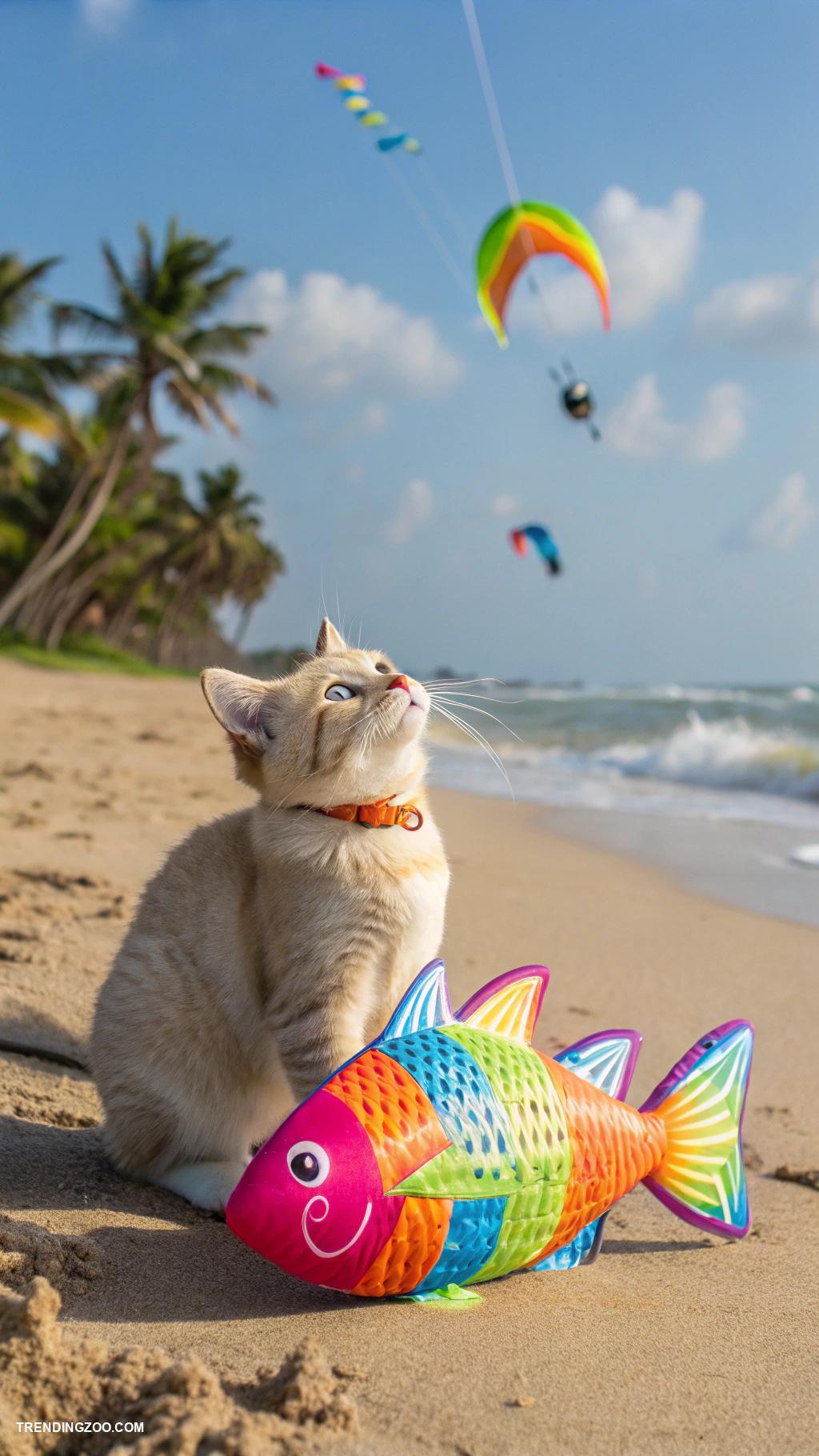 cats at the beach Cat friendly beach toys for fun