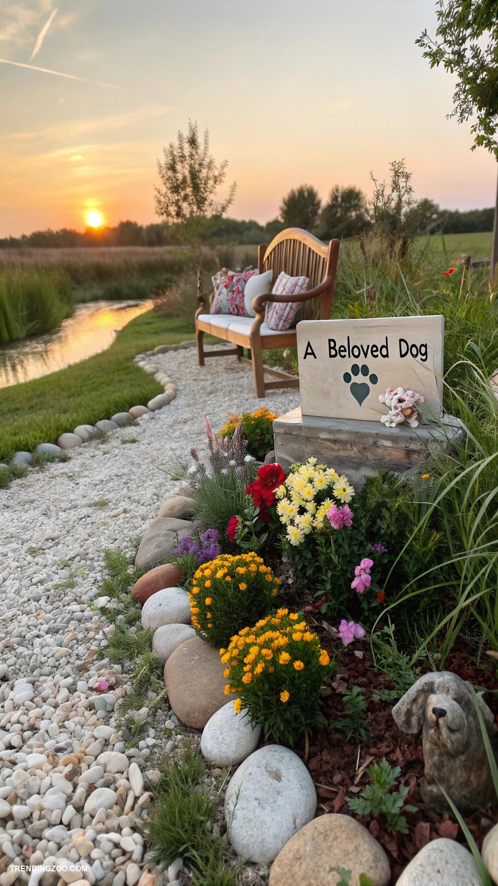 dog grave ideas Living plant memorial garden
