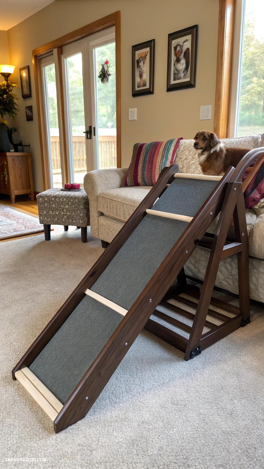 dog ramp designs Adjustable height for different pets