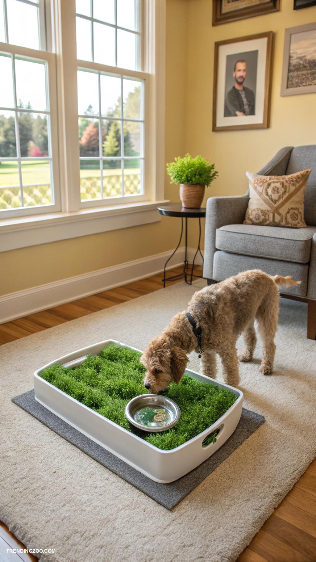 indoor dog potty ideas Indoor dog potty with artificial grass