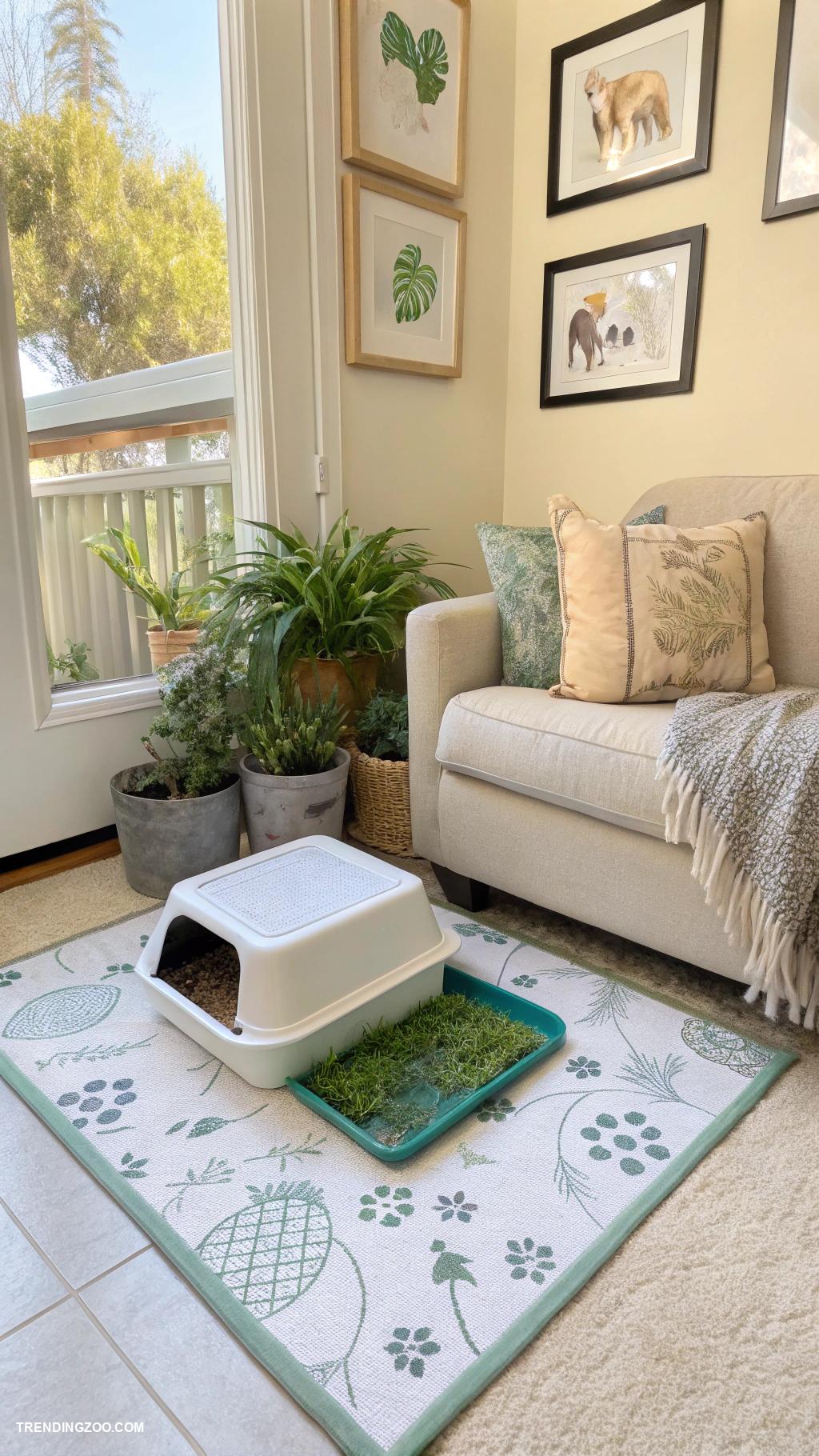 indoor dog potty ideas Train your dog with a pee pad station