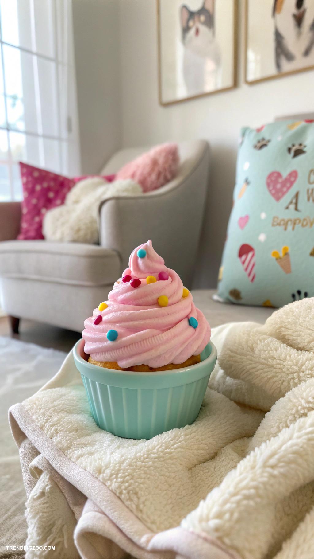 pups in cups Cupcake shaped chew toys for sweet puppies