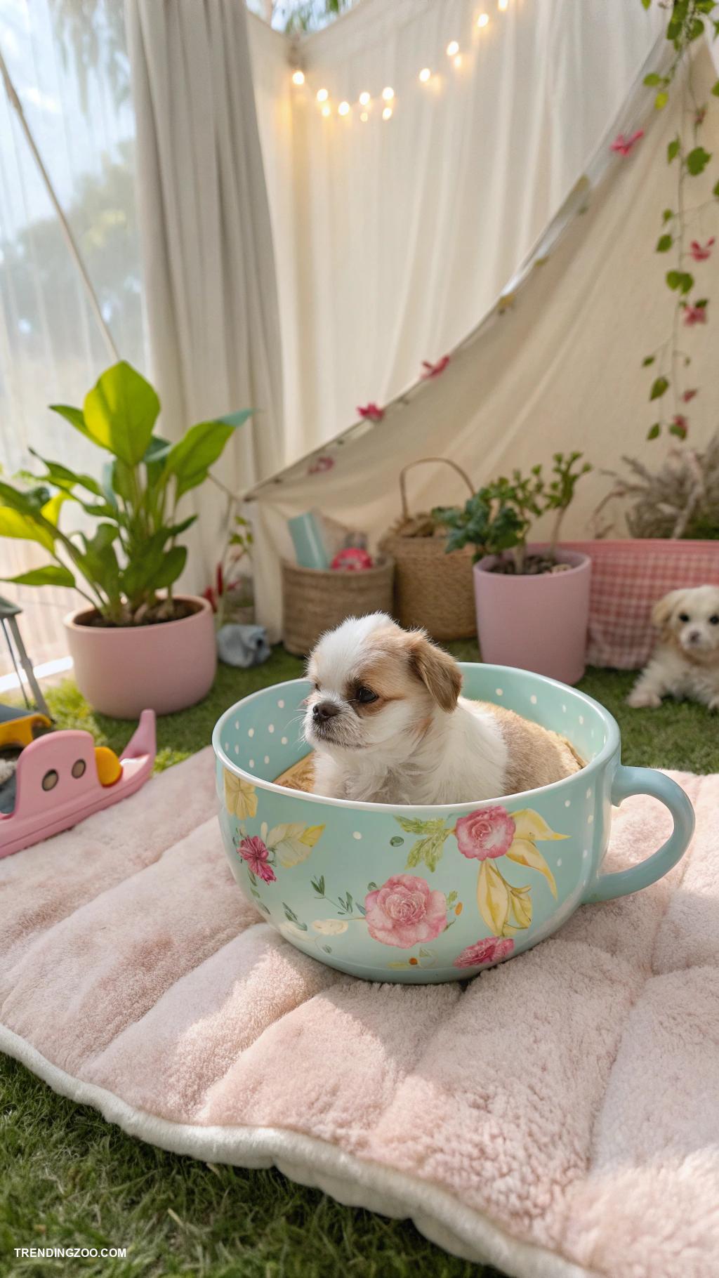 pups in cups Tiny cup beds for miniature dog breeds
