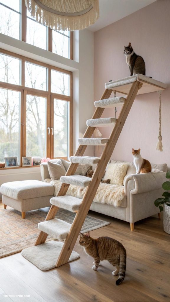 Image showcasing 10 Whisker-Worthy Cat Wall Furniture Ideas To Make Your Feline Purr ...
