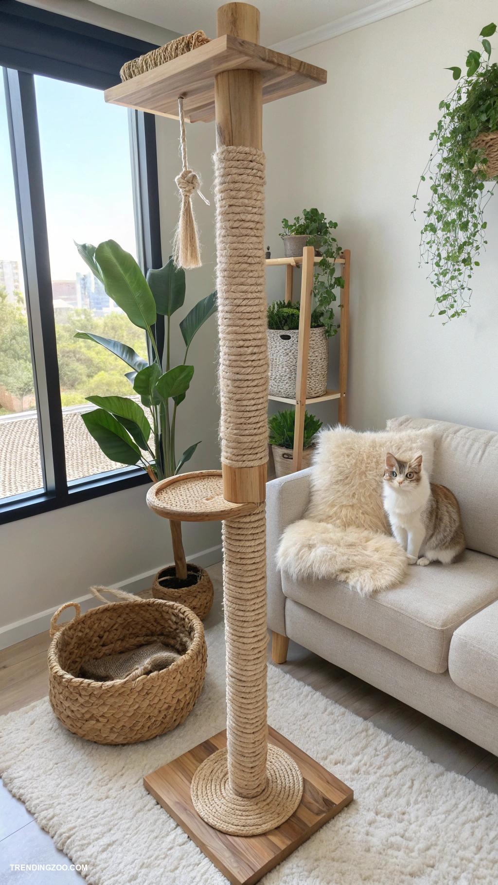 cat wall furniture Wall mounted scratching posts for vertical fun