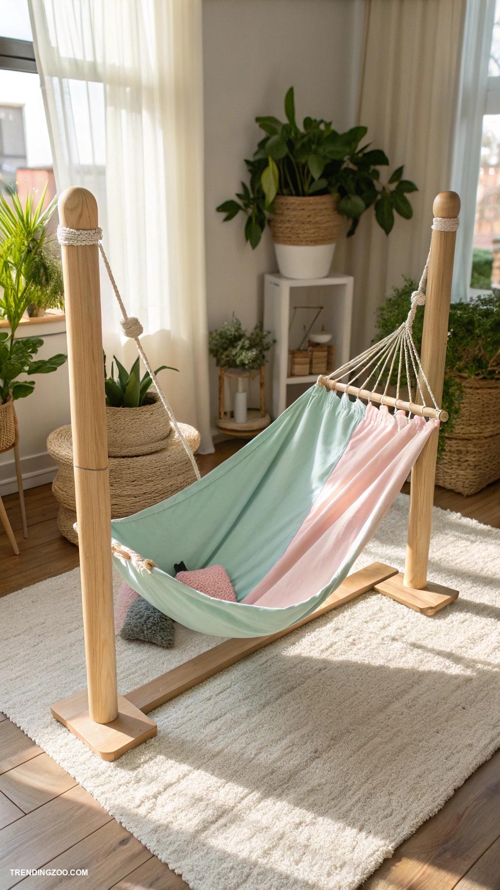diy cat scratchers Hammock style fabric scratcher lounge