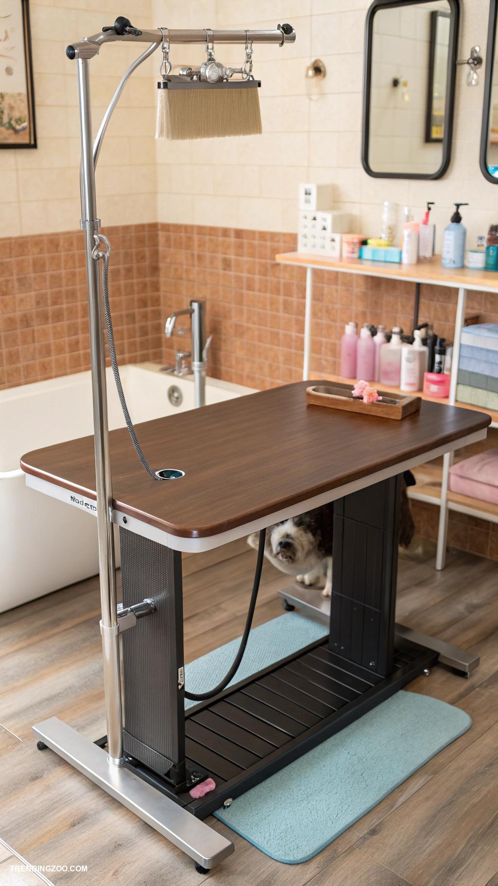 dog bathing station ideas Grooming table with attached water spray