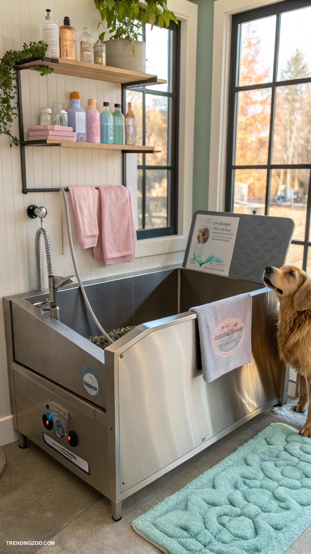 dog bathing station ideas Self cleaning bath with smart temperature control