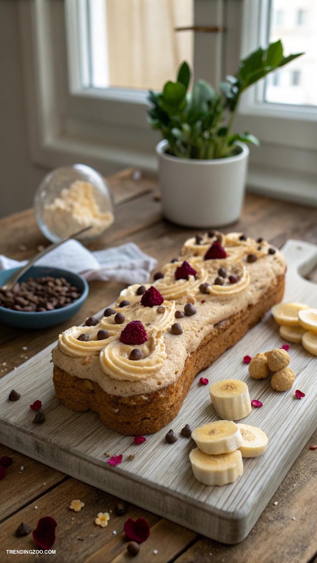 dog cake recipes Banana Oatmeal Dog Treat Cake