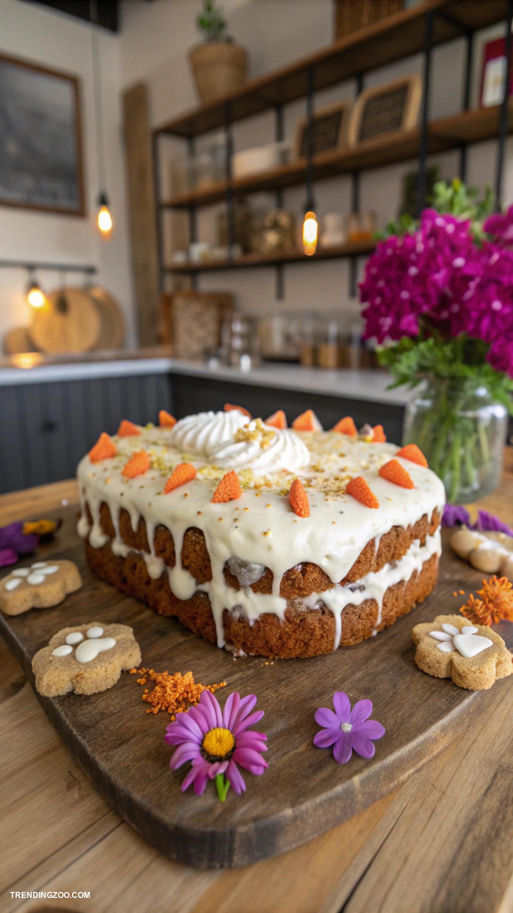 dog cake recipes Maple Carrot Dog Cake Recipe