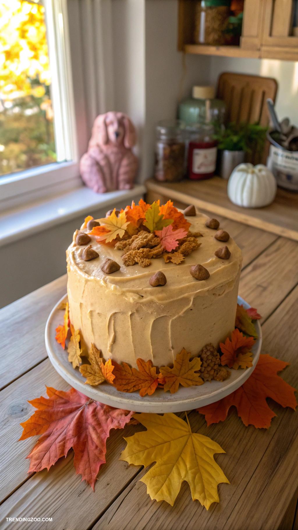 dog cake recipes Peanut Butter Pumpkin Delight Cake