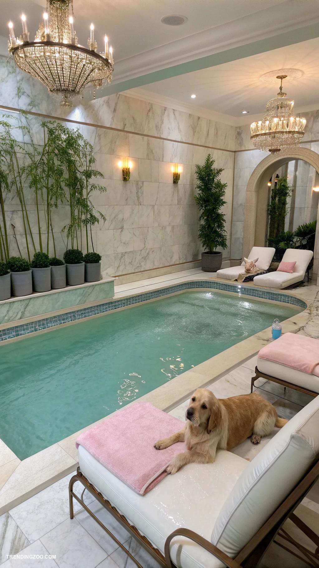dog pool ideas Luxury dog spa with heated water