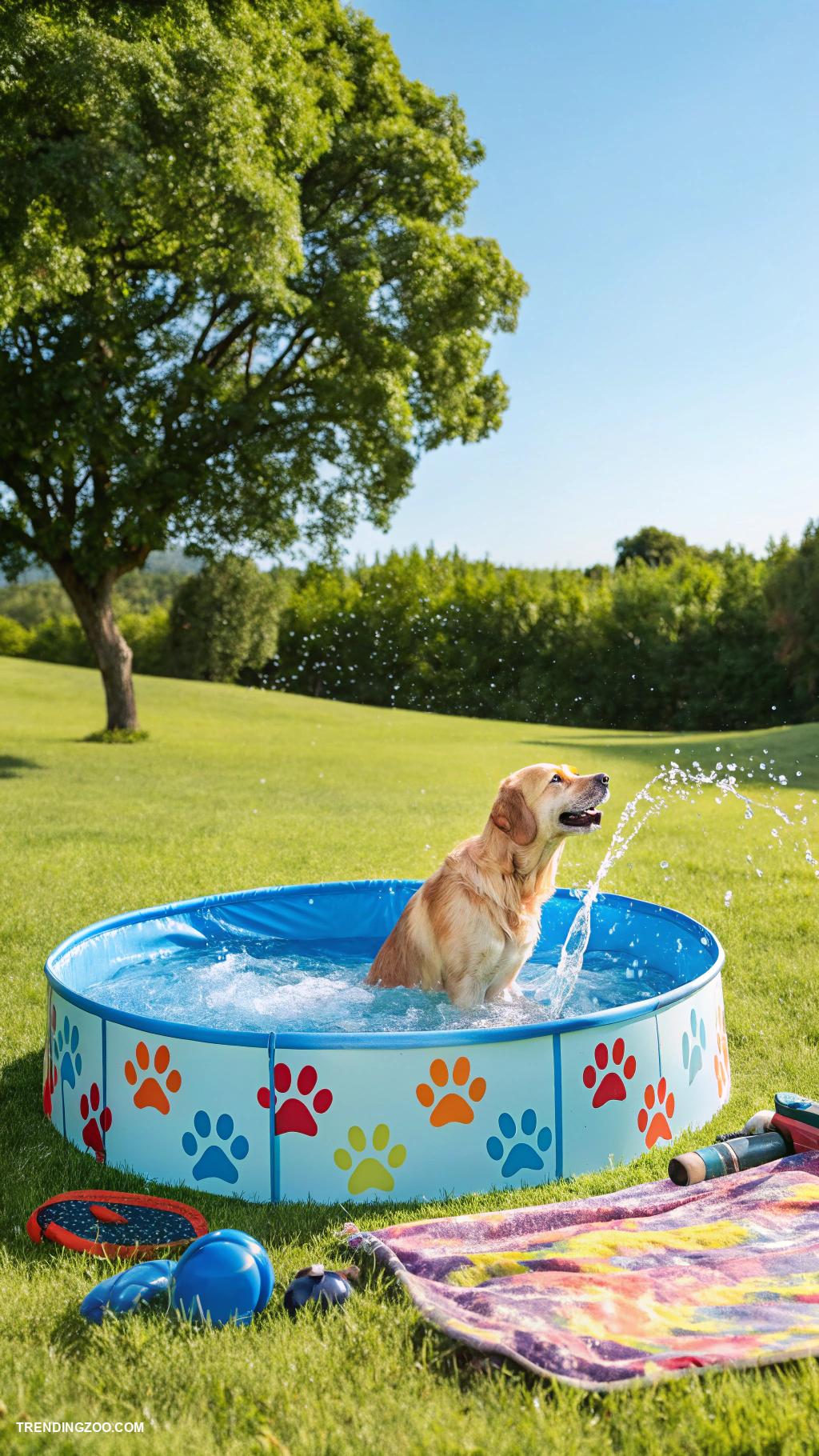 dog pool ideas Portable kiddie pool for road trips
