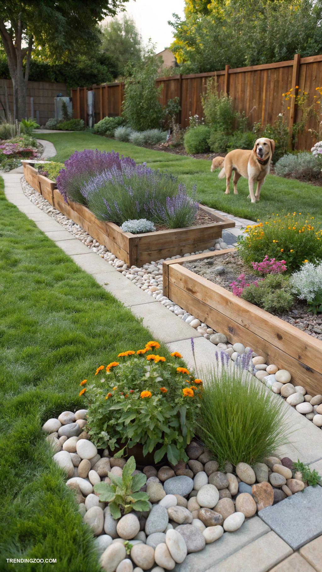 dog proof garden ideas Sensory garden with safe textures