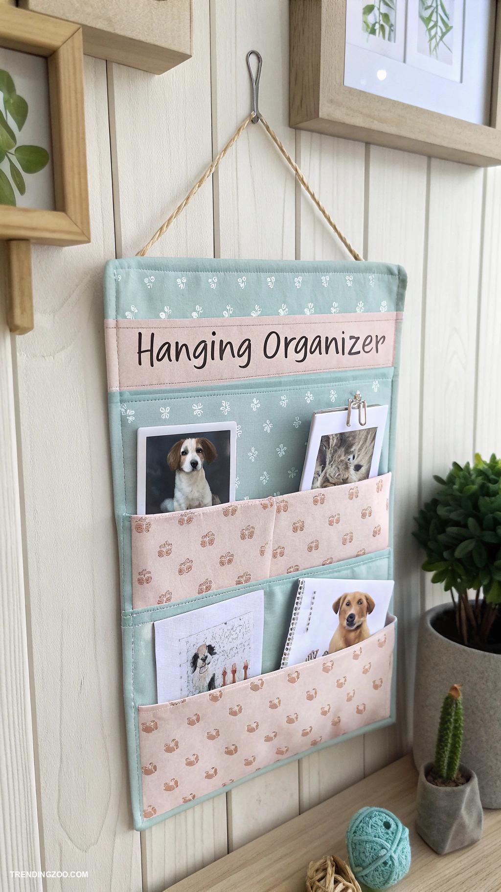 dog supplies organization ideas Hanging organizer for pet documents