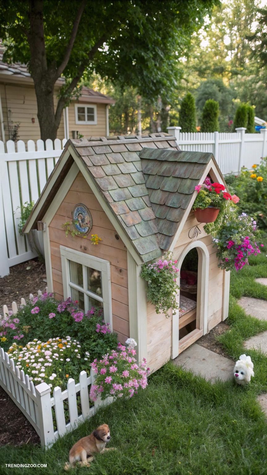 10 Farmhouse Style Dog House Designs That Your Pooch Will Love