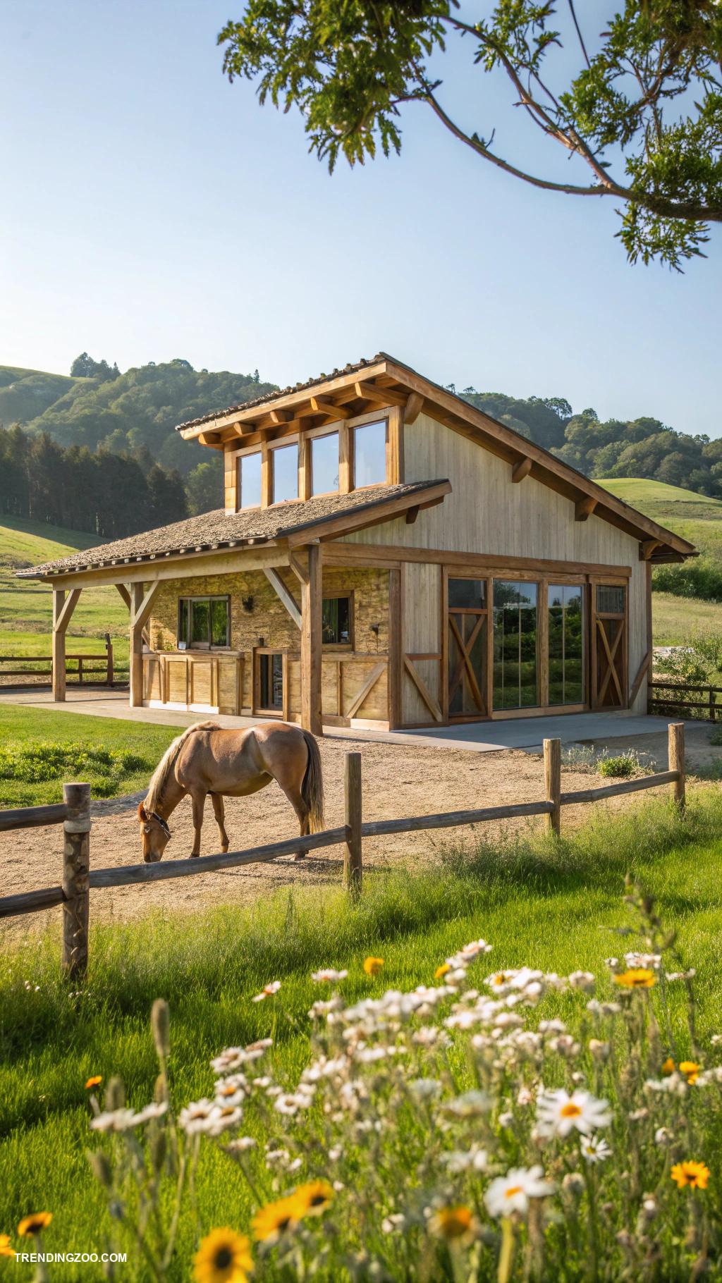 horse shelter ideas Eco friendly straw bale horse barn