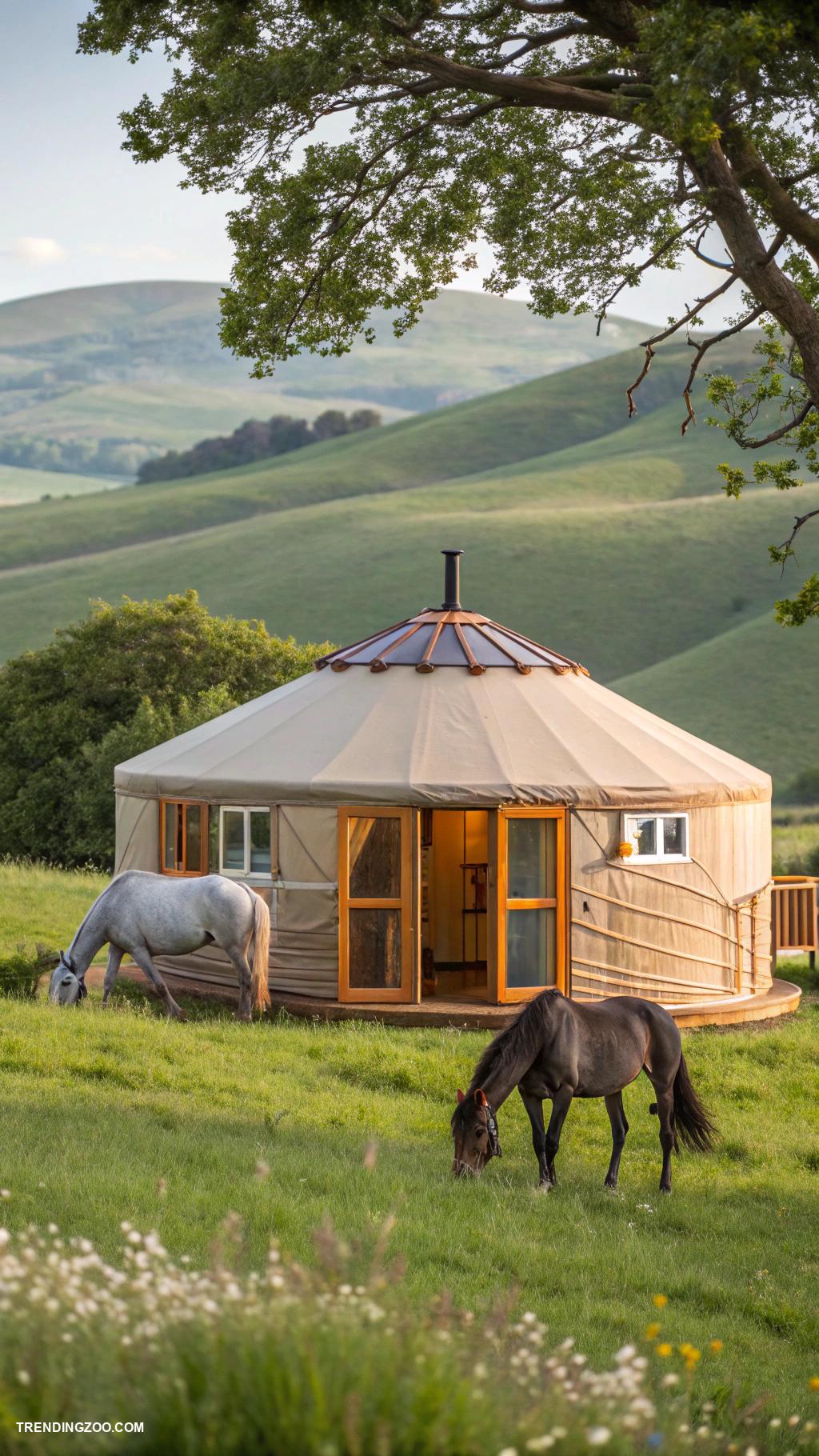 horse shelter ideas Stylish yurts for cozy horse accommodation