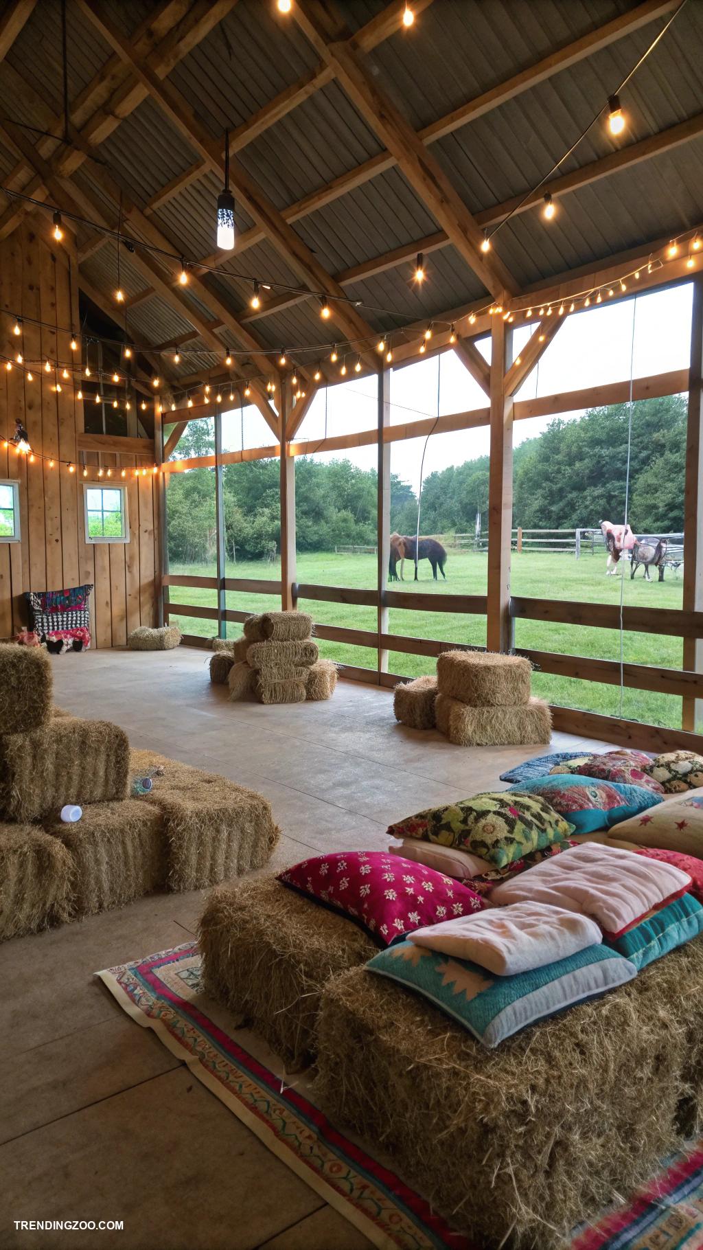 horse shelter ideas Underutilized barn loft as a play area