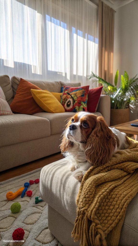 kid friendly dog breeds Easygoing Cavalier King Charles Spaniel for snuggles