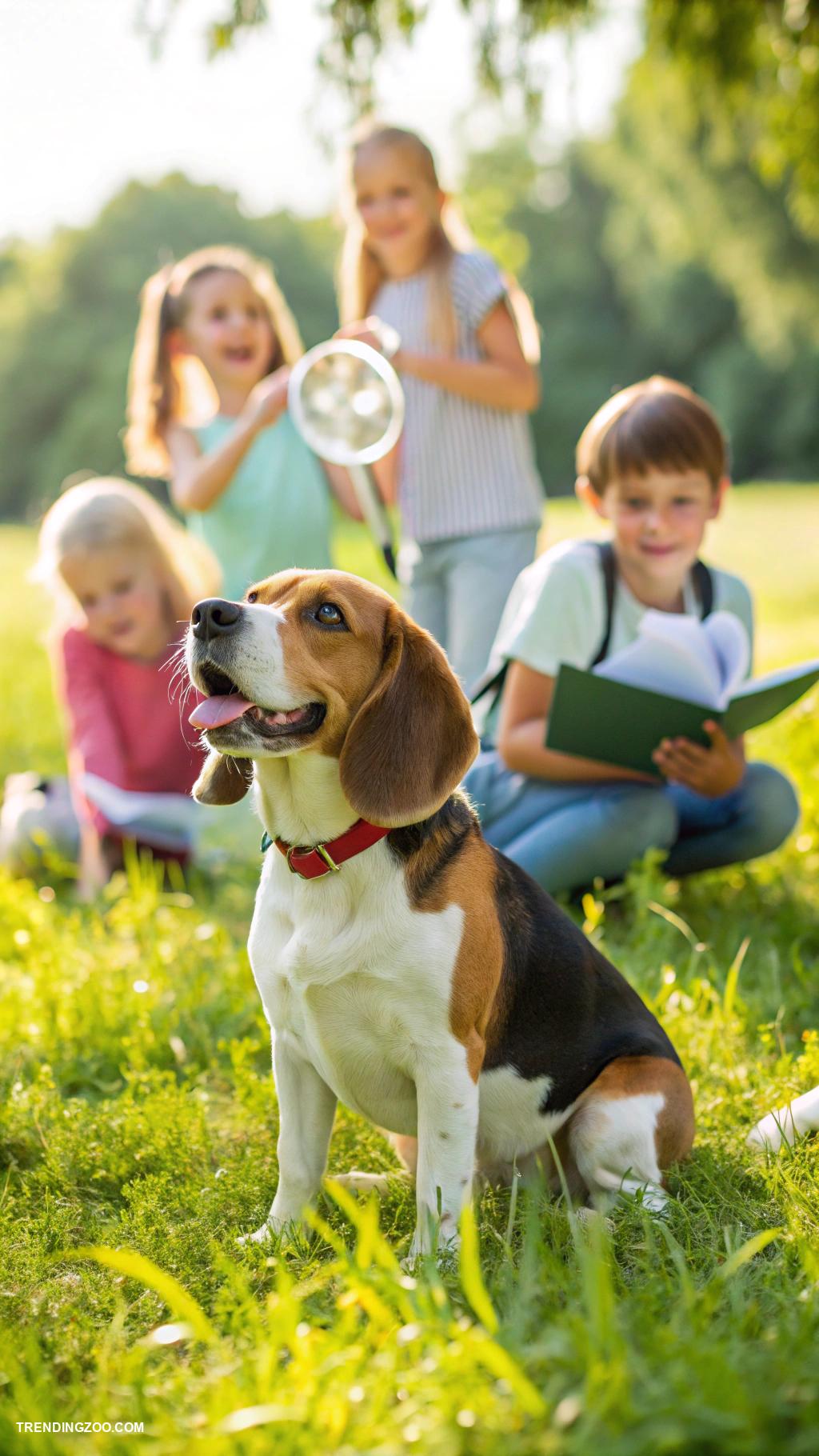 kid friendly dog breeds Smart Beagle for curious young explorers