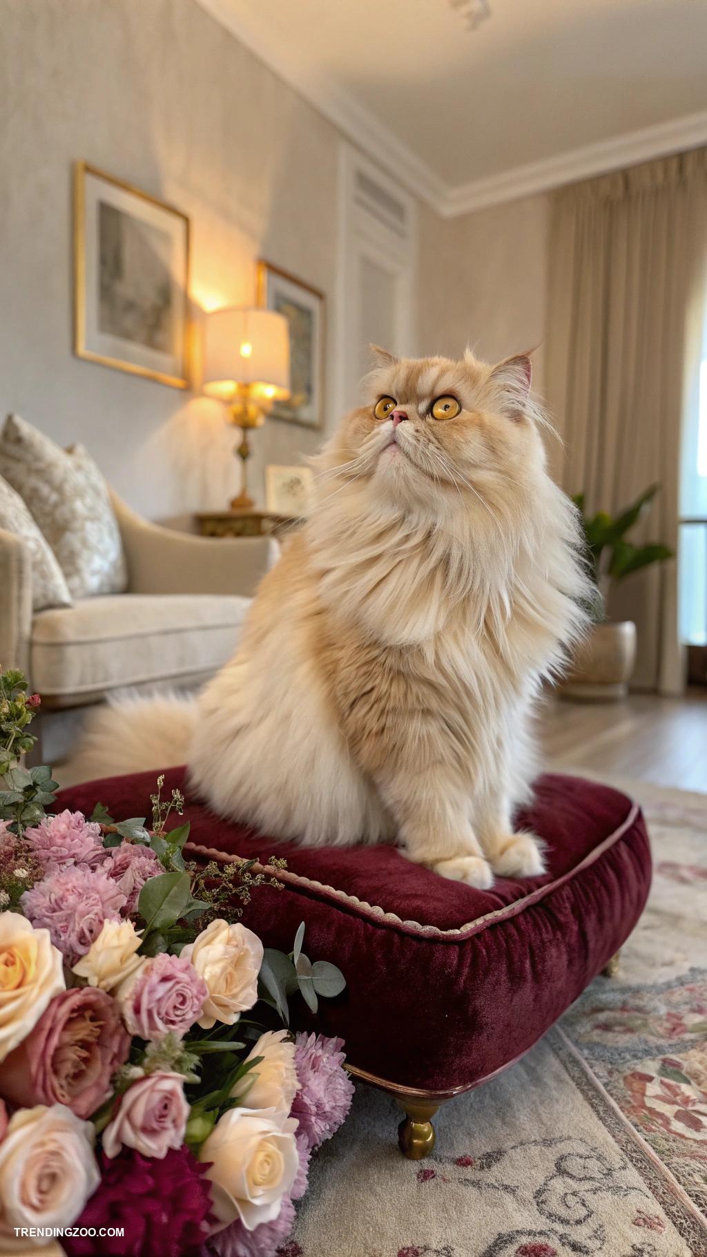 popular cat breeds Persian Luxurious fur and regal presence