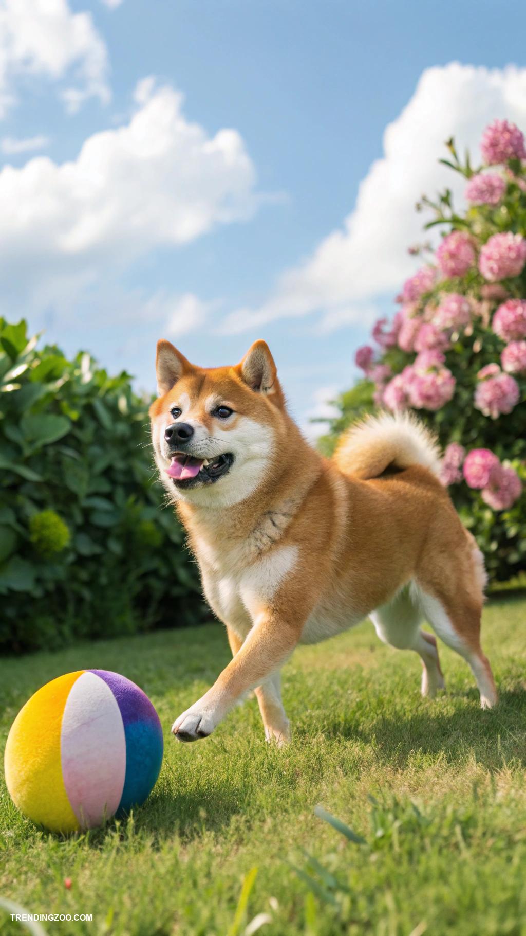 popular dog breeds Unique Shiba Inu with playful personality