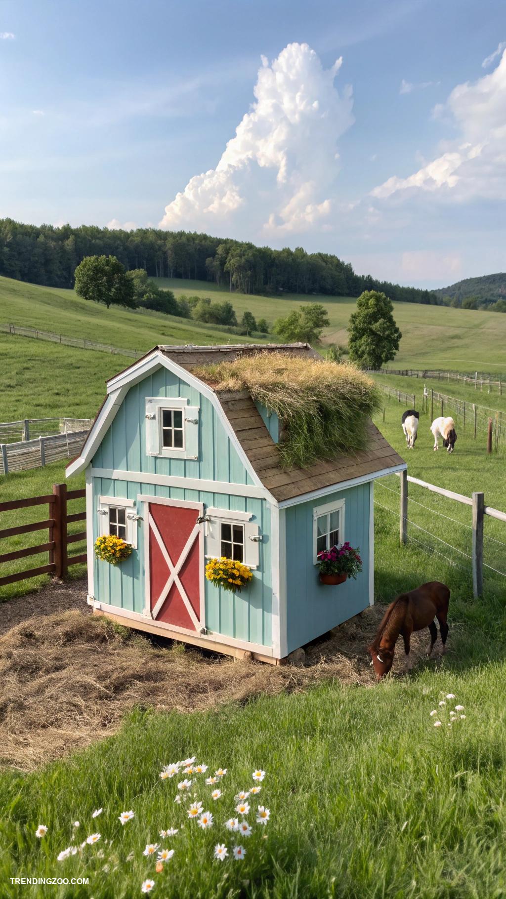 simple horse barns Miniature barn for small pony breeds