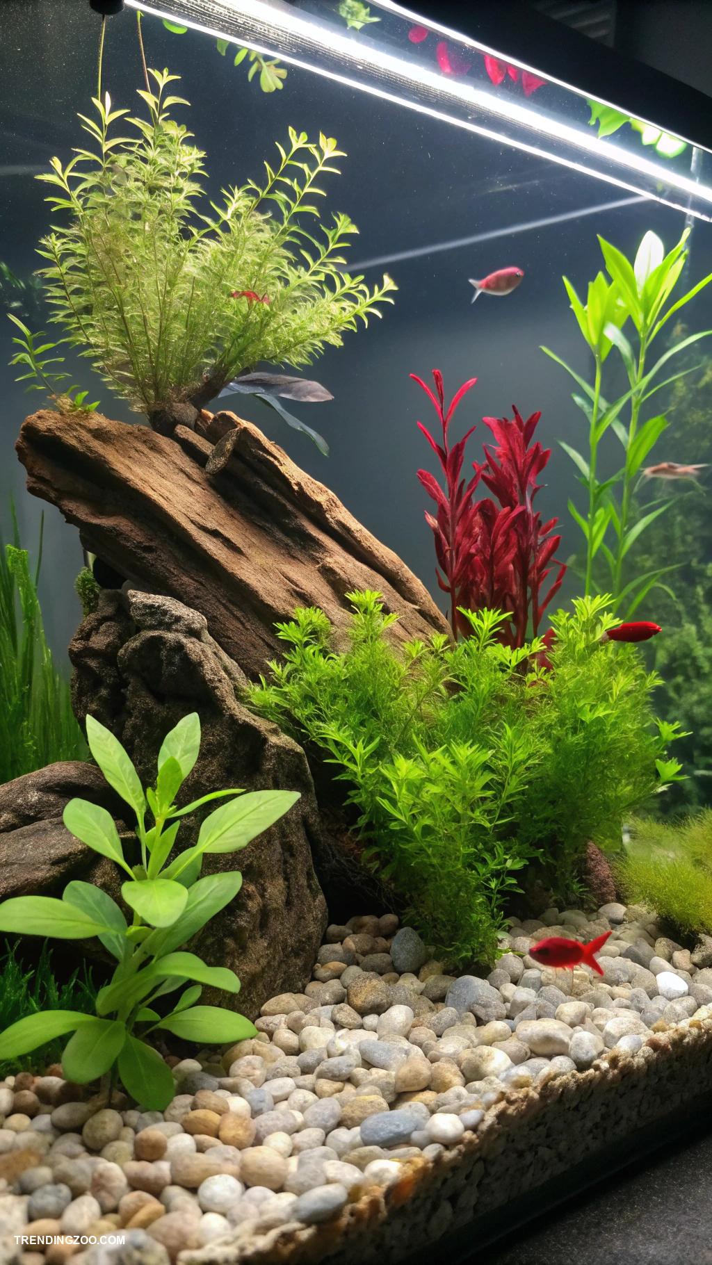 betta fish tank ideas Underwater garden with live plants