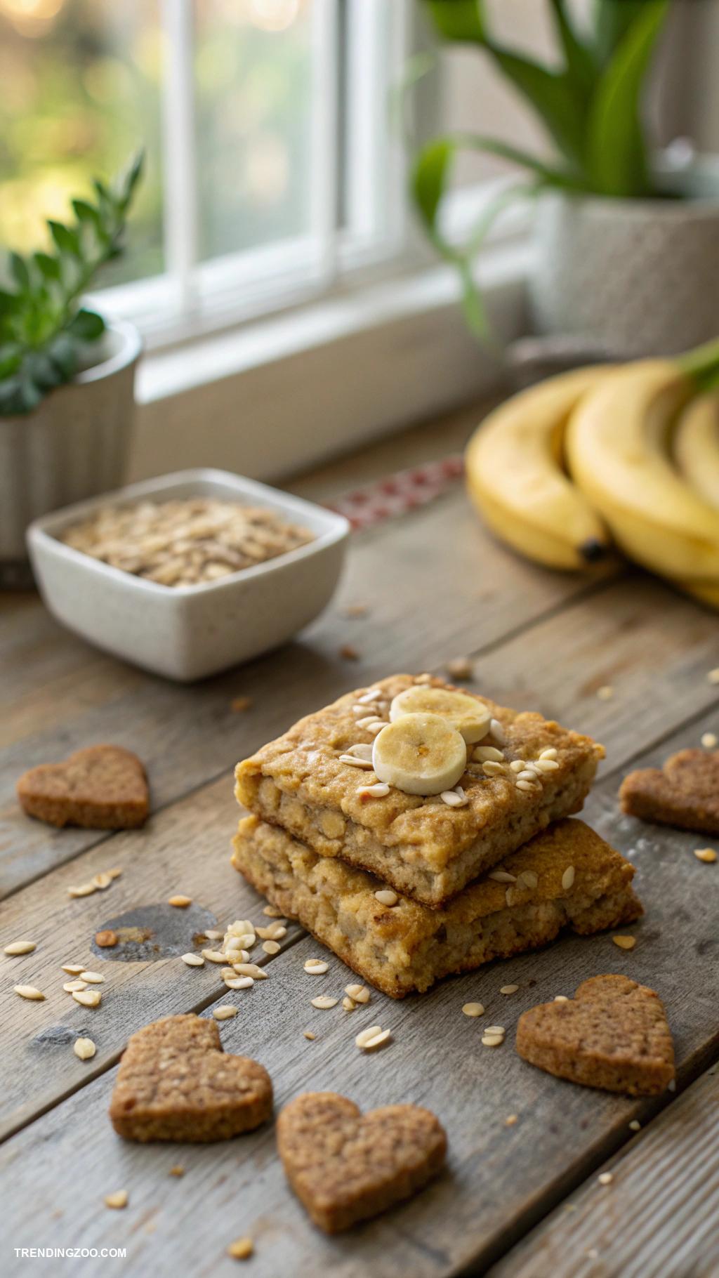 bunny bait recipes Banana flavored oat cookie squares